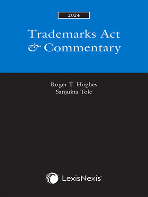 cover image of Trademarks Act & Commentary